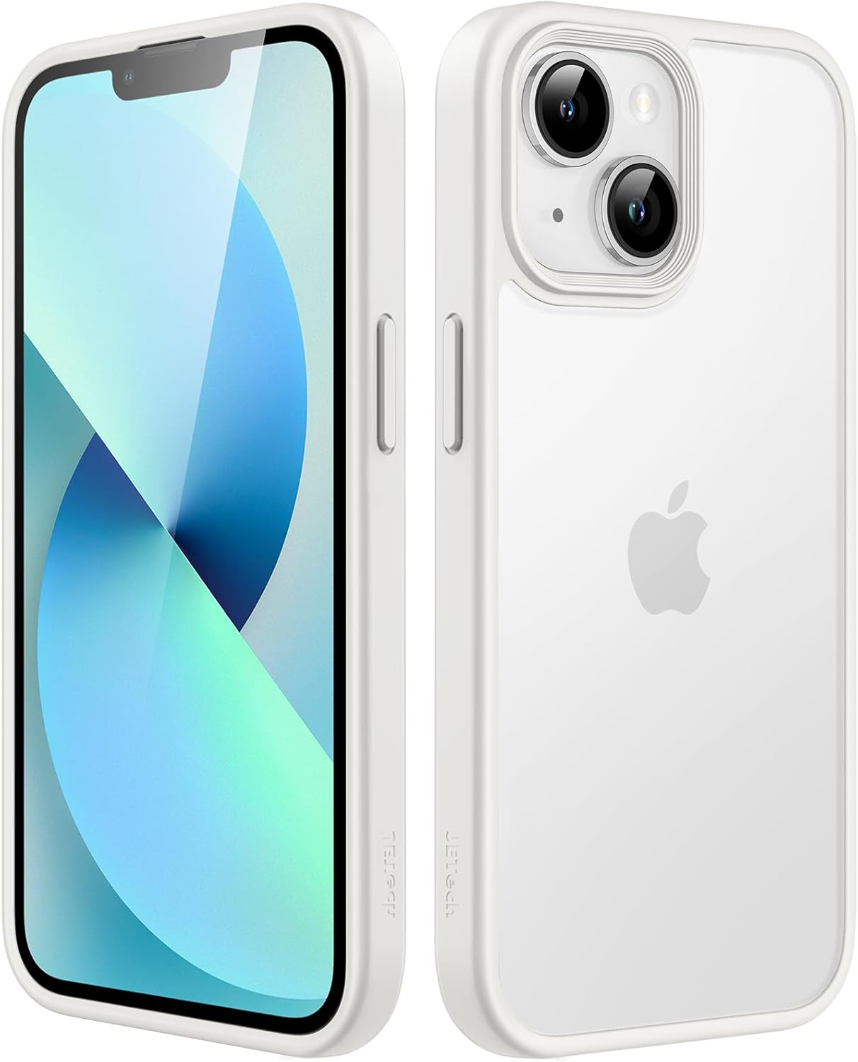 JETech Matte Case for iPhone 13 6.1-Inch, Shockproof Military Grade Drop Protection, Frosted Translucent Back Phone Cover, Anti-Fingerprint (Starlight)