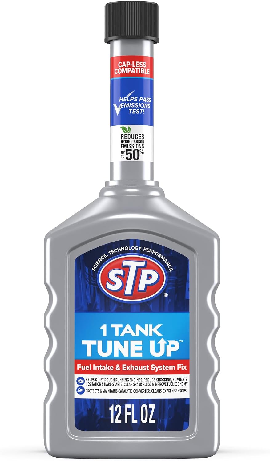 STP 1 Tank Tune Up Fuel Intake and Exhaust System Fix, 12 Fl Oz