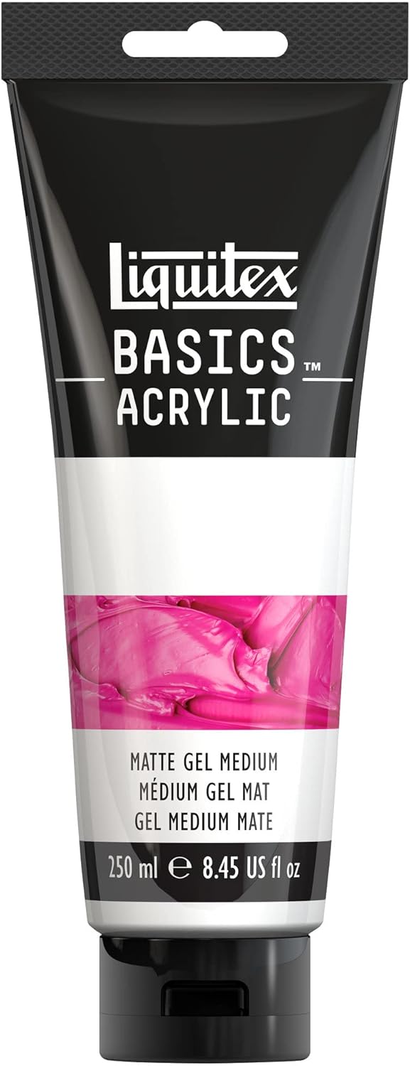 Liquitex Basics Acrylic Additive, Matte Gel Medium, 250ml Tube