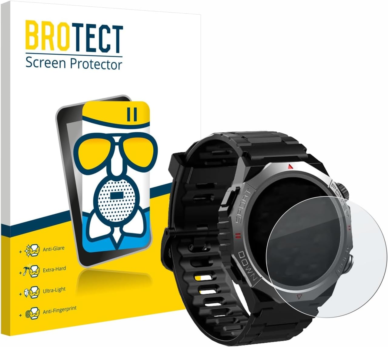 brotect Anti-Glare Glass Screen Protector Matte compatible with Atheewon S10 1.39" - Anti-Scratch 9H Protection Film