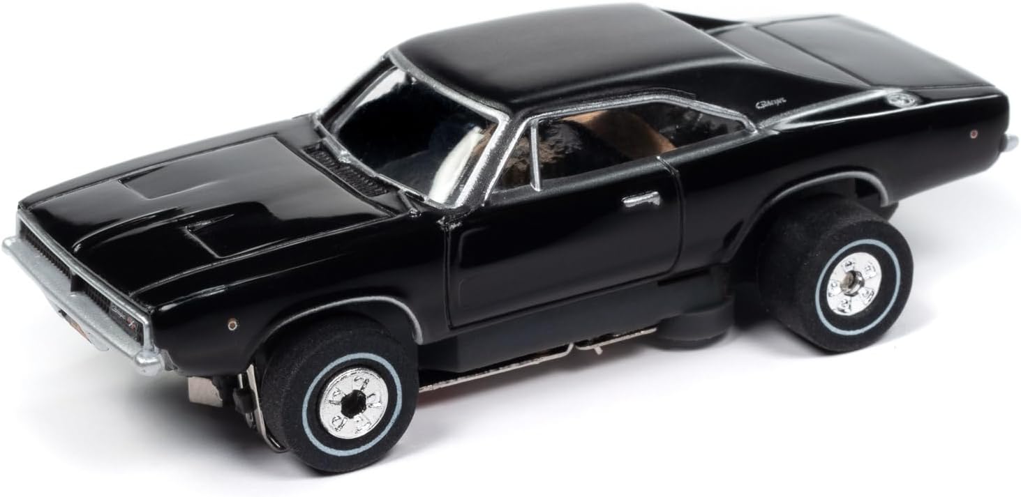 AW AUTO World AutoWorld SC409-2 Thunderjet John Wick 1968 Dodge Charger HO Scale Electric Slot Car