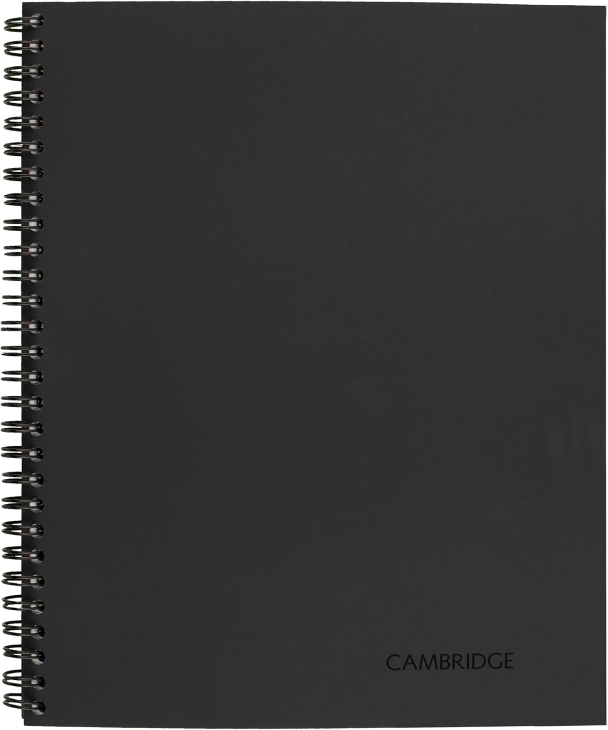 Cambridge Notebook, Business Notebook, 8-1/4" x 11", 80 Sheets, Legal Ruled, Flexible Cover, Wirebound, Gray (06062)