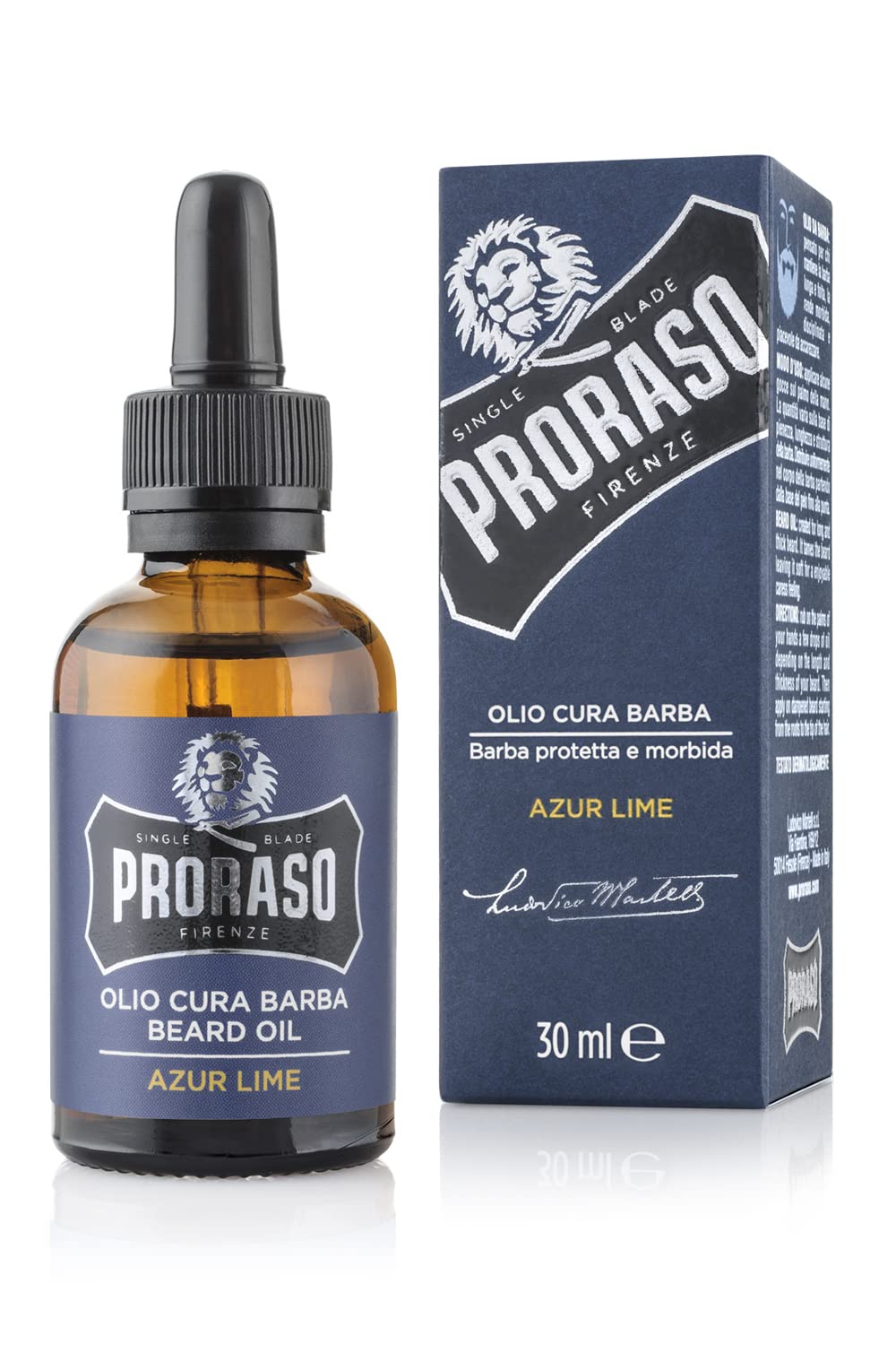 Proraso Beard Oil for Men, with Avocado, Macadamia Nut, Walnut and Sunflower Oils to Tame and Condition Beards