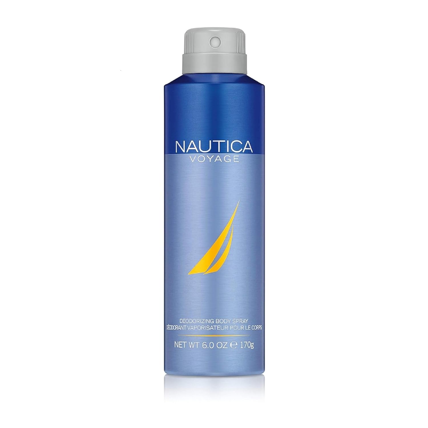 Nautica Voyage Deo Body Spray 6 fl oz (Pack of 1), Notes of Apple, Cedarwood, Mimosa, Men's Fragrance, Long Lasting, Everyday Fragrance