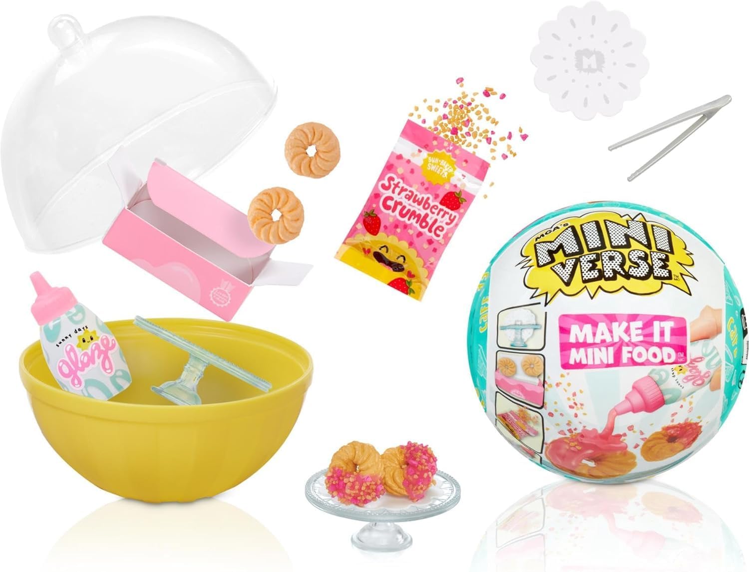 Make It Mini Food Cafe Series 3 Mini Collectibles - MGA's Miniverse, Mystery Blind Packaging, DIY, Resin Play, Replica Food, NOT Edible, Collectors, 8+