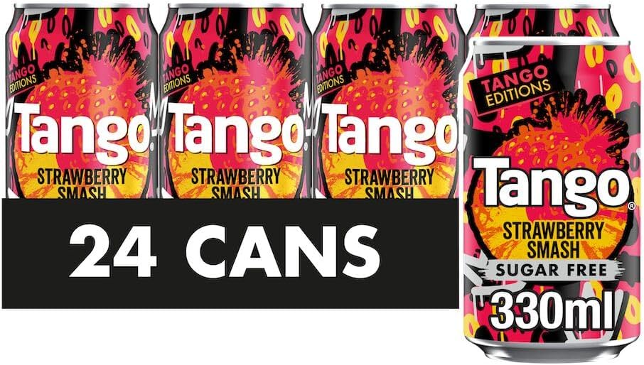 Tango Sugar Free Strawberry Smash 330ml, (Pack of 24)