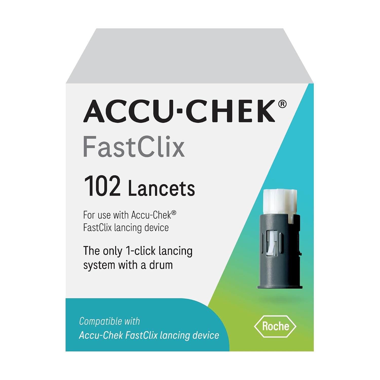 Accu-Chek FastClix Diabetes Lancets for Diabetic Blood Glucose Testing (Pack of 102) (Packaging May Vary)