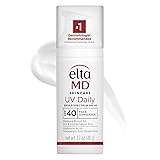EltaMD UV Daily SPF 40 Face Sunscreen Moisturizer with Zinc Oxide, Daily Face Moisturizer with SPF, Sunscreen, 1.7 oz Pump
