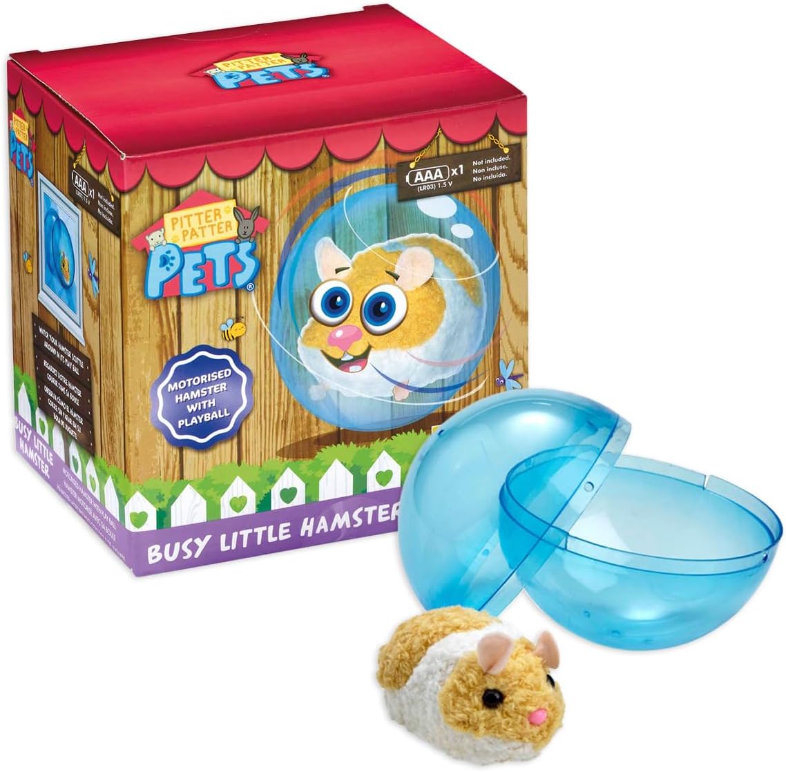 Pitter Patter Pets Busy Little Hamster Electronic Pet For Children From 3 Years Kids Toys Hamster Ball Electronic Pets In Ball Toy For Kids Teddy Gift