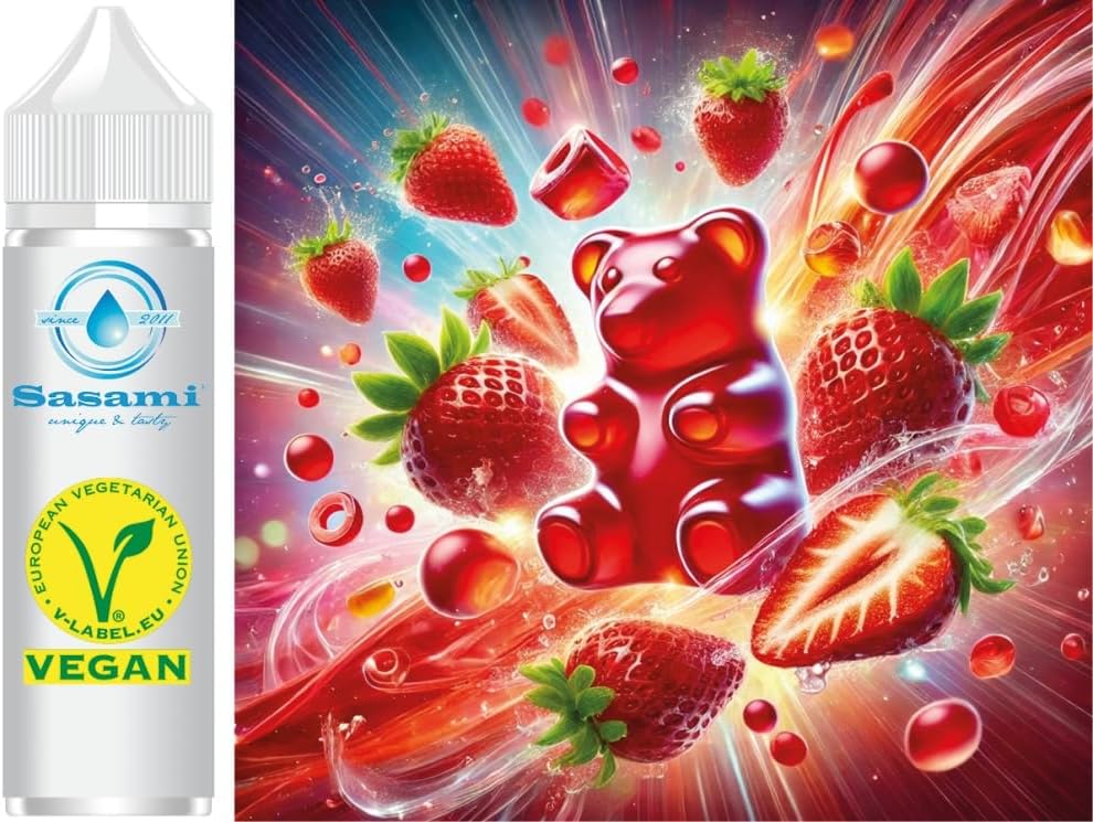 Gummy Bear Strawberry Flavor Concentrate - Vegan - Sasami - 100ml