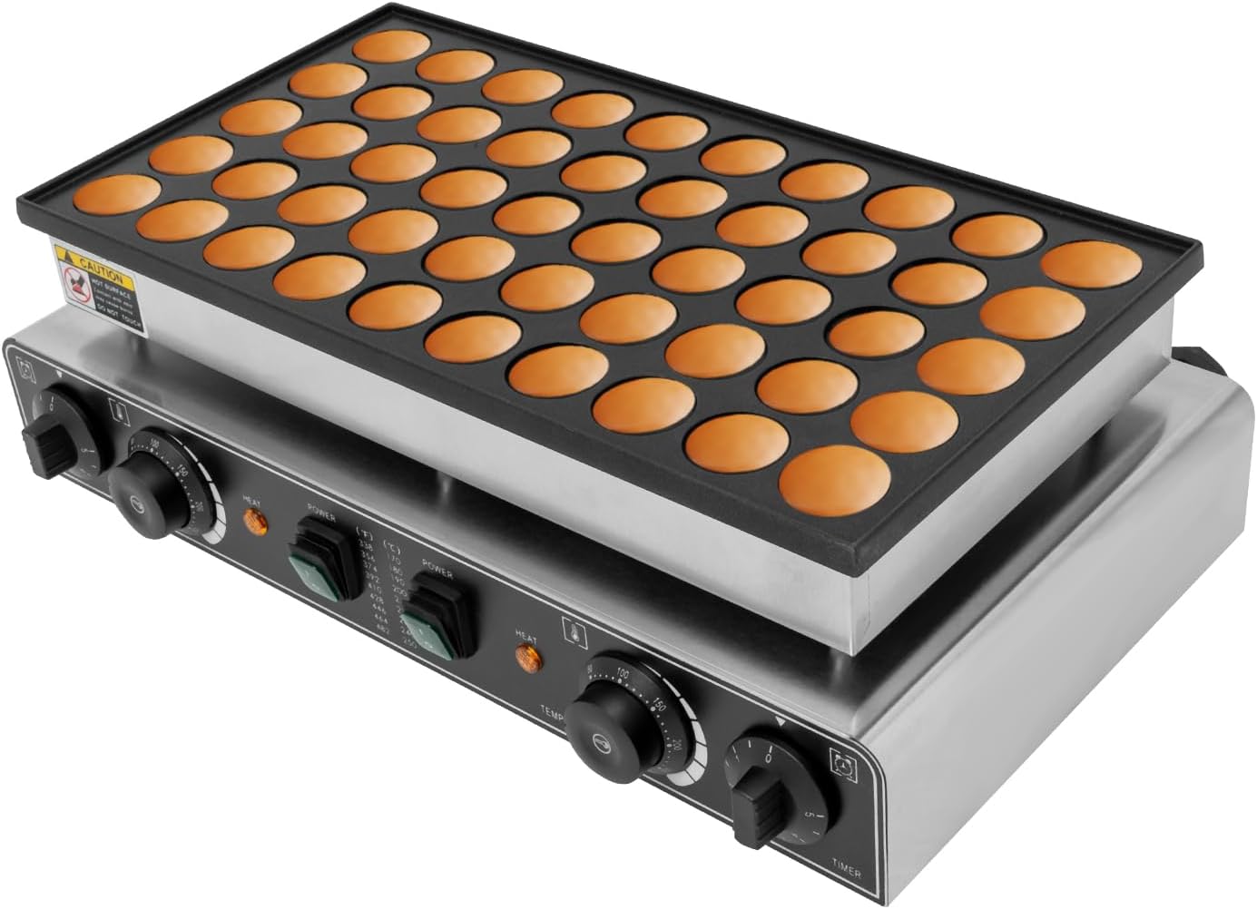 Tagtuell Waffle Maker, Commercial Waffle Machine, Smart Control, 50-hole, Suitable for Making Pancakes, Muffins, and Waffles