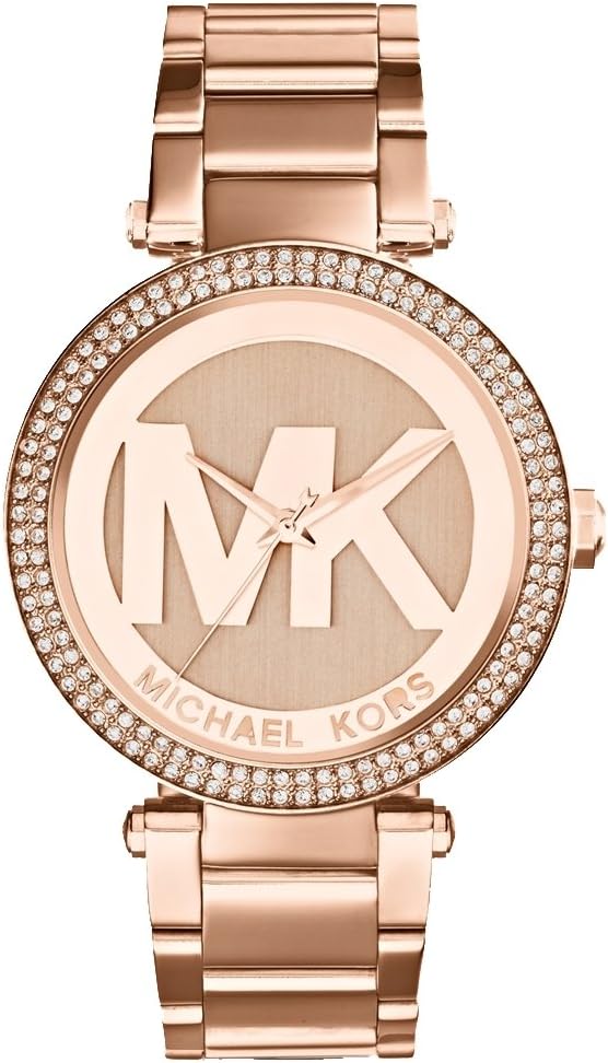Michael Kors Women's Watch Parker, 33 mm Case Size, Three Hand Movement, Stainless Steel Strap
