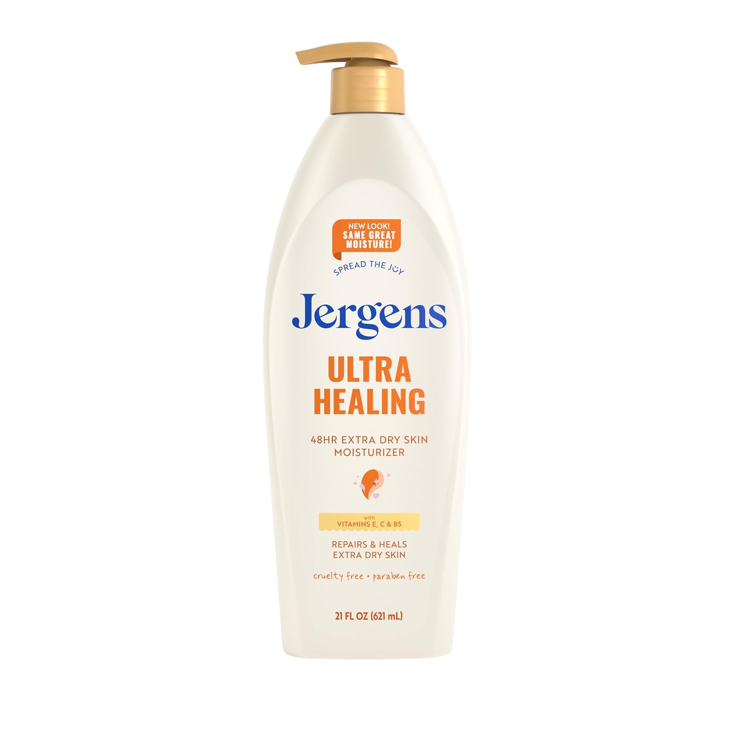 Jergens Ultra Healing Dry Skin Moisturizer, White 21 Fl Oz