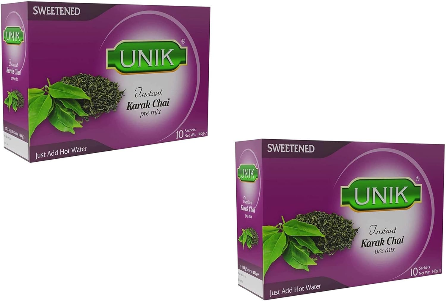 Unik Karak Sweet 140g (Pack of 2) – Instant Masala Tea Pre-Mix – Sweetened Version