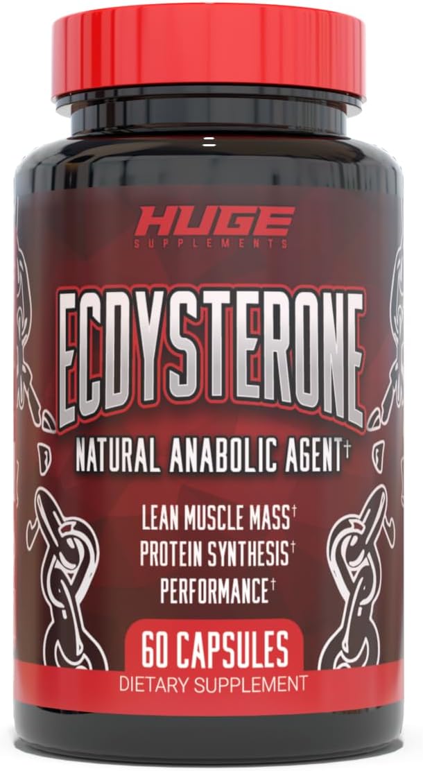 Ecdysterone Supplement, Natural Muscle Builder for Men, 1000mg Beta Ecdysterone Per Serving, Optimally Dosed, Superior Absorption, 98% Highest Purity Available