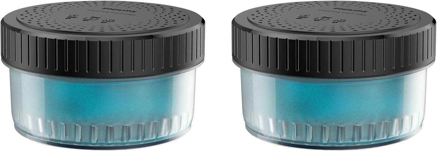 Norelco Philips Quick Clean Pod Cartridge, 2 Pack