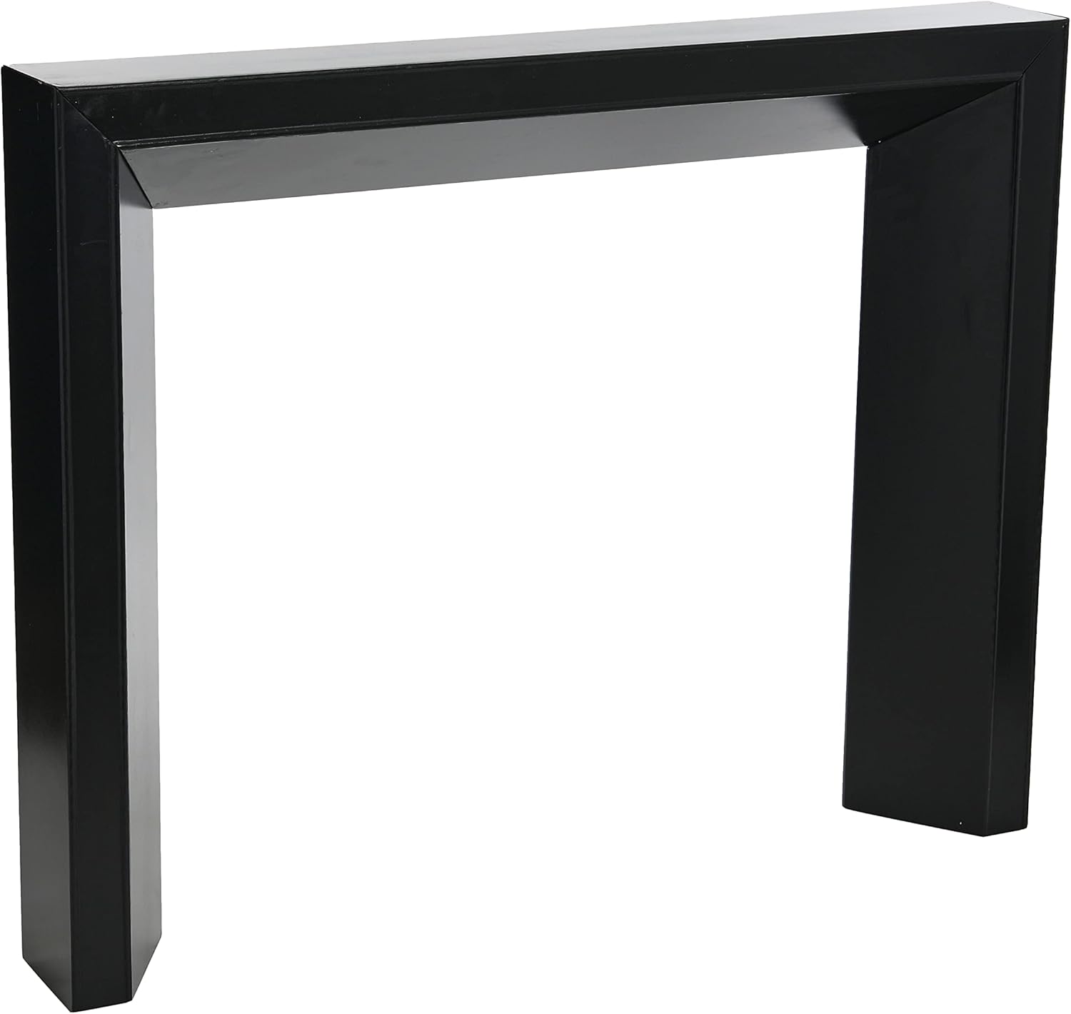 Creative Co-Op Modern Fireplace Mantel, Black