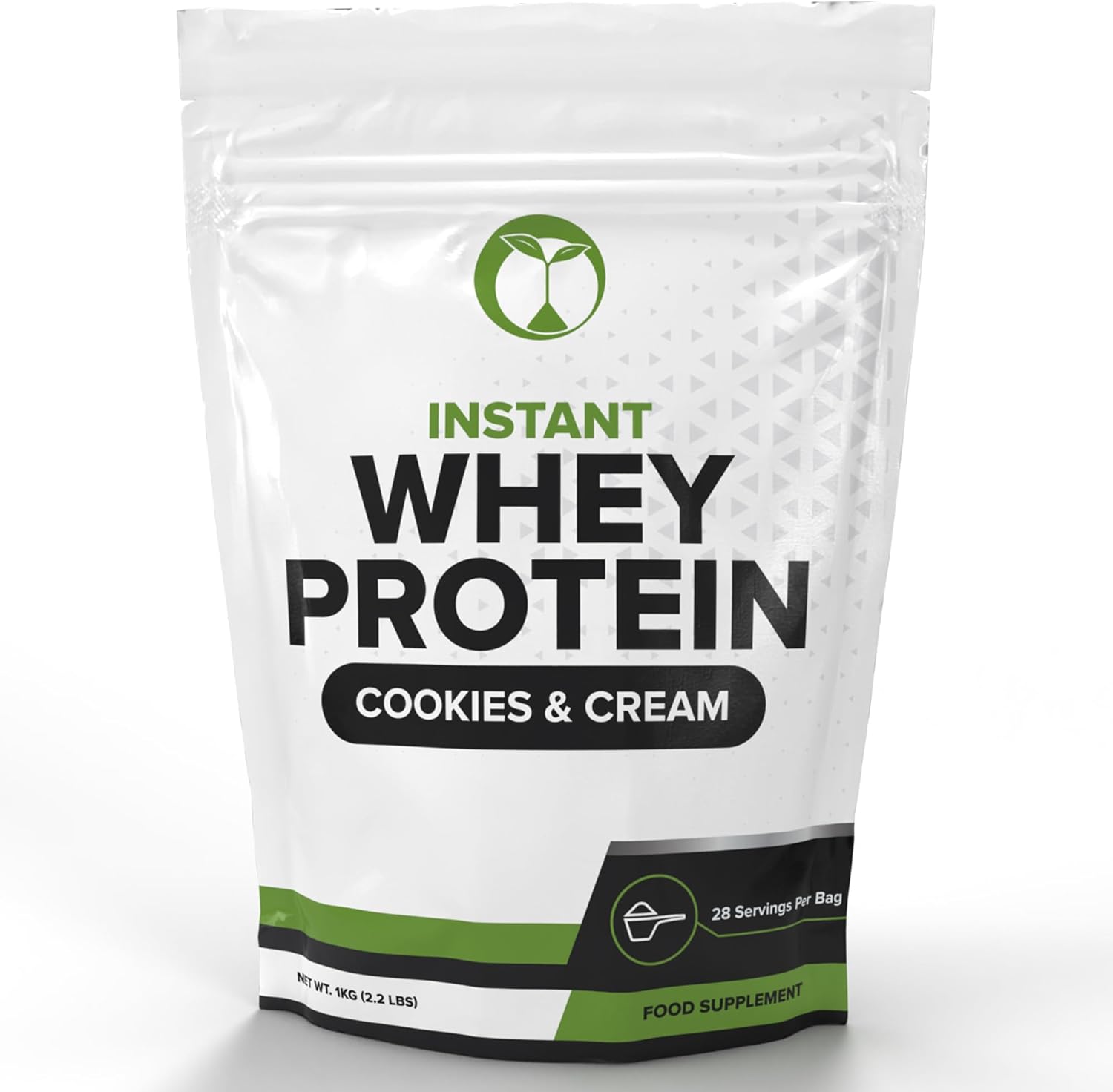 Whey Protein Powder | 1kg / 2.2lbs | Cookies & Cream Flavour | 28 Servings | Isolate, Concentrate & Hydrolysate Blend (2.2lbs / 1kg, Cookies & Cream)