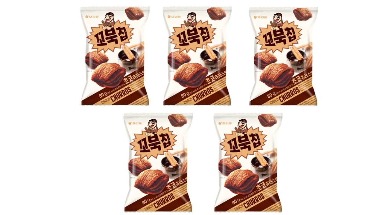 Turtle Chips Choco Churros 80G ( Pack Of 5)