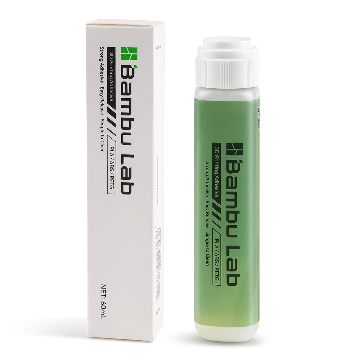 Bamboo Lab 3D Printer Bed Adhesive,3D Print Glue for Hot Bed,Avoid Warping for Printing ABS,PLA,PETG,TPU on Various Build Plate with Stronger Adhesion,No Residue, Durable than Glue Stick-60ml