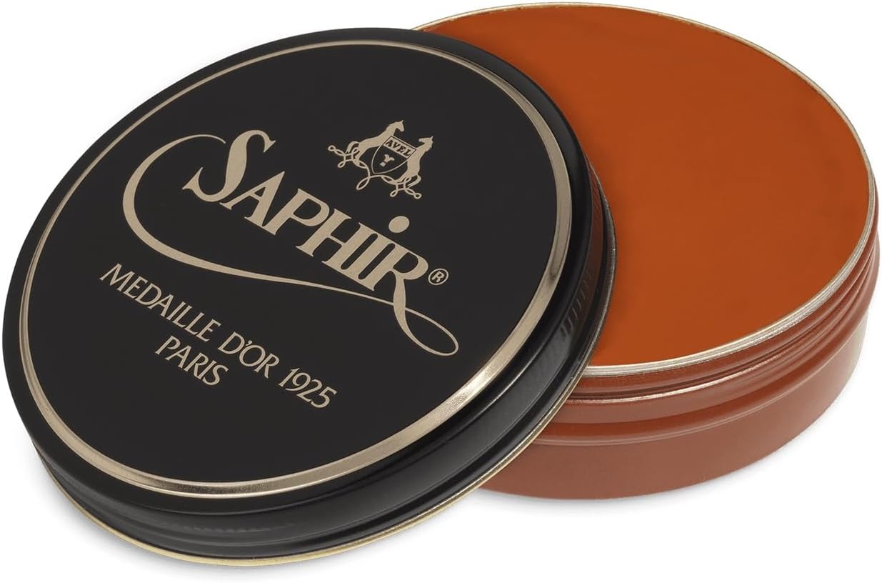 SAPHIR Medaille d’Or Pate De Luxe - Natural Wax Shoe Polish for Leather Shining