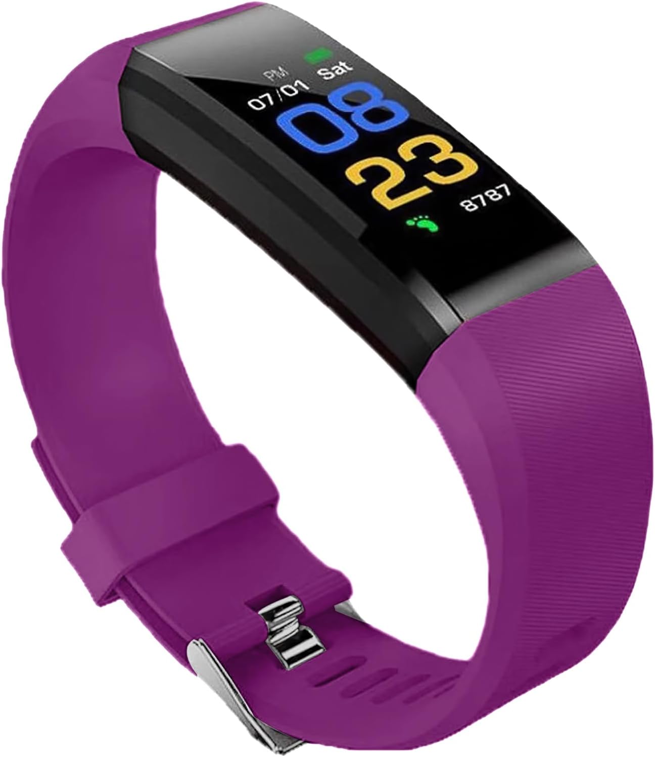 Fitness Tracker Activity Tracker Smart Watch with Heart Rate Sleep Monitor Blood Oxygen Monitor IP67 Waterproof Stopwatch Step Calories Counter Fitness Watch Pedometer Women Men (Purple)