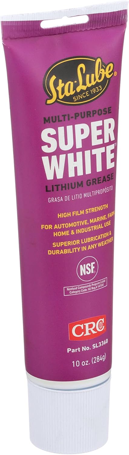 CRC SL3660 Super White Multi-Purpose Lithium Grease, 10 Wt Oz