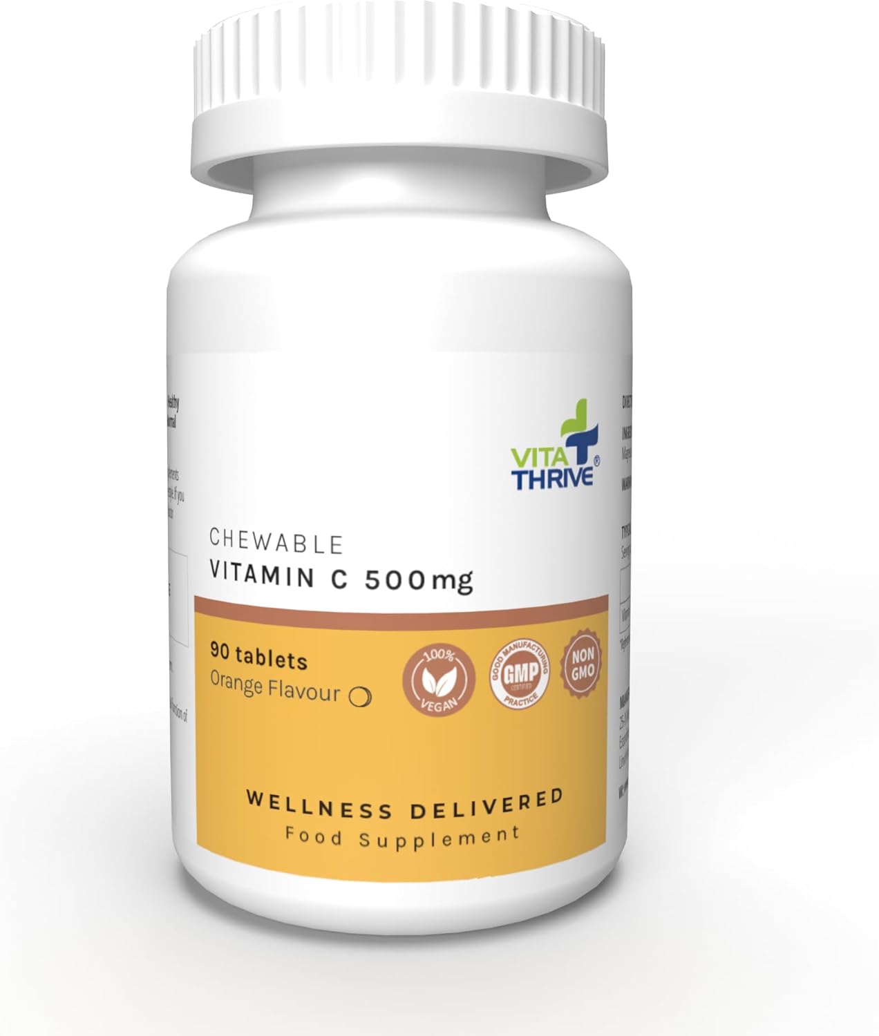 VitaThrive® Vitamin C 500mg Chewable– 90 Tablets
