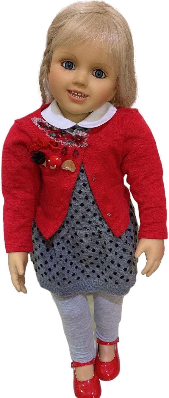 YIHANGG Huge Toddler Standing Reborn Baby Doll Full Body Hard Vinyl Princess Doll Girl Long Hair Realistic Anatomically Correct Model Collectible Kids Playmate Toy(70cm,A)