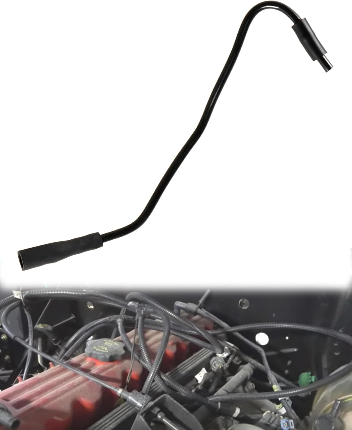FUSCH Crankcase Vent Breather Hose Crankcase Vent Tube to Intake Manifold Compatible with Jeep Wrangler TJ 4.0L 1997-2004, Jeep Grand Cherokee XJ 4.0L 1996-2001 Replace#：4854265 04854265