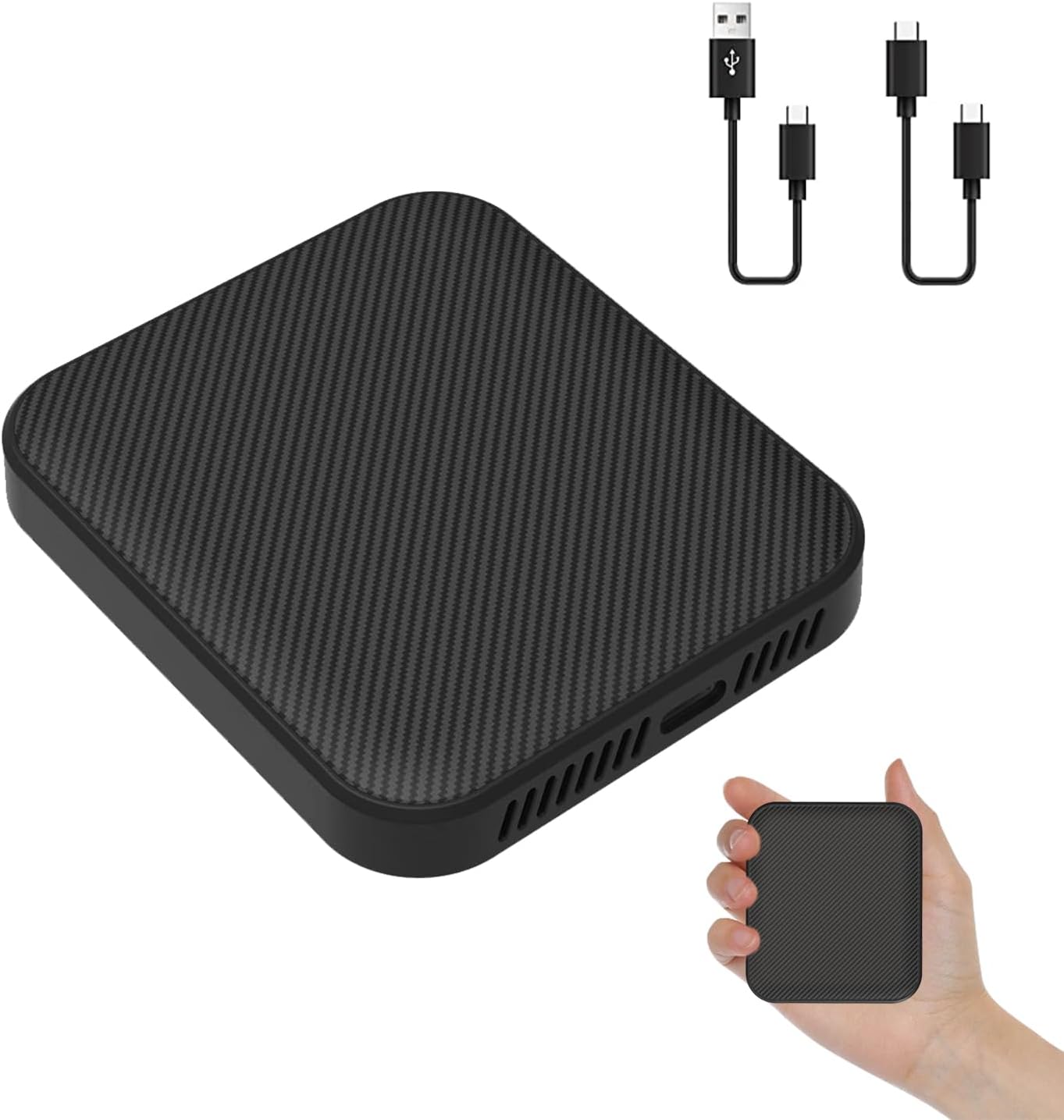 2024 Wireless CarPlay & Android Auto Dongle, 5.8GHz WiFi/BT5.0, Auto-Connect, OTA Update