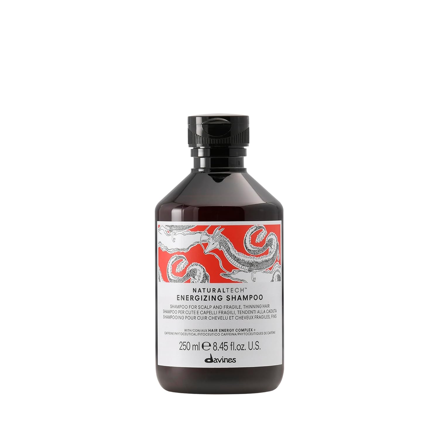 Davines Naturaltech ENERGIZING Shampoo Gentle Cleansing And Protection for Fragile Or Thinning Hair, Revitalize And Energize The Scalp