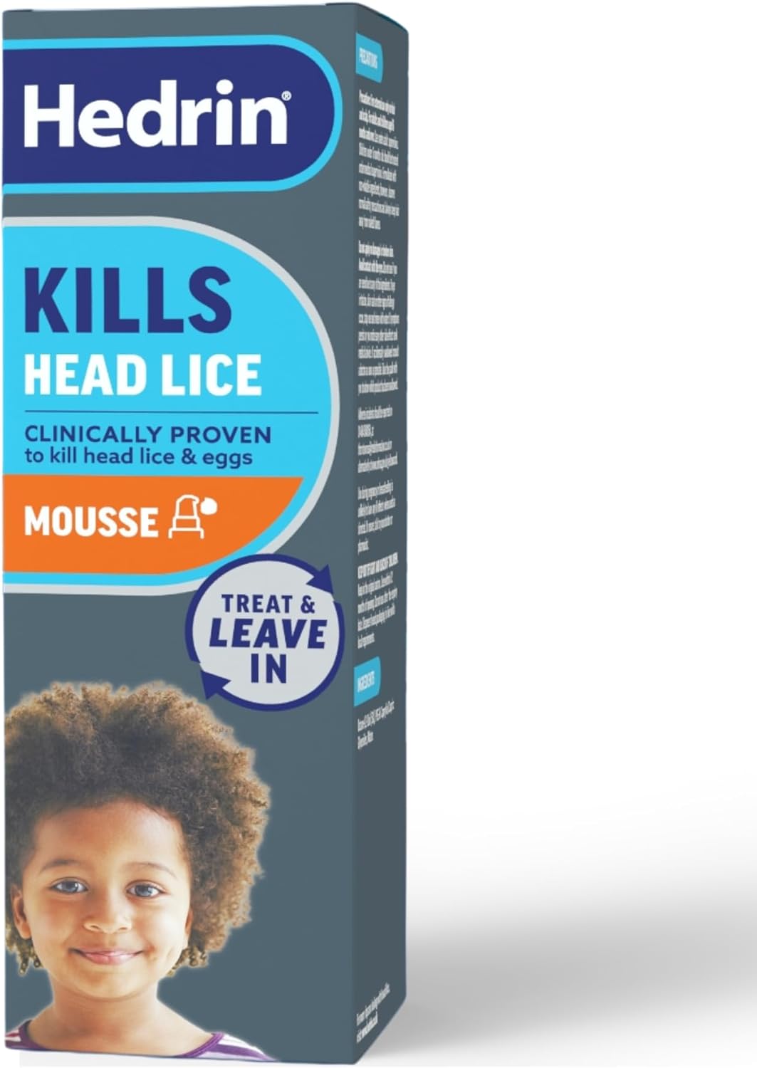 Hedrin Treat and Go Leave-In Mousse, Fast, No Fuss Lice and Nit Treatment, Kills Head Lice and Eggs, 4 Treatments, Clinically Tested, Suitable for Adults and Children, 100ml