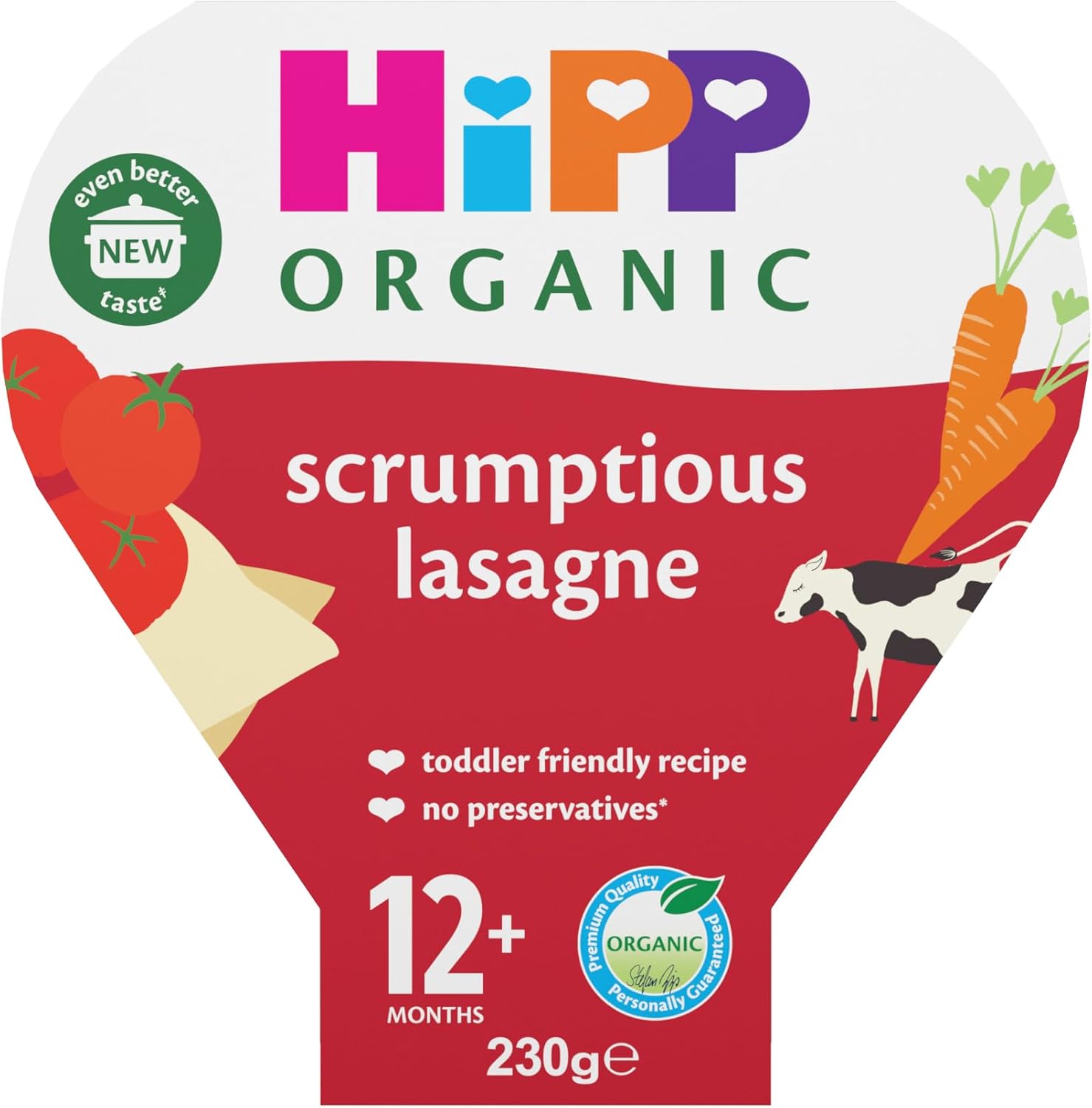 HiPP Organic Scrumptious Lasagne Toddler Tray Meal 1-3 Years (5 x 230g)