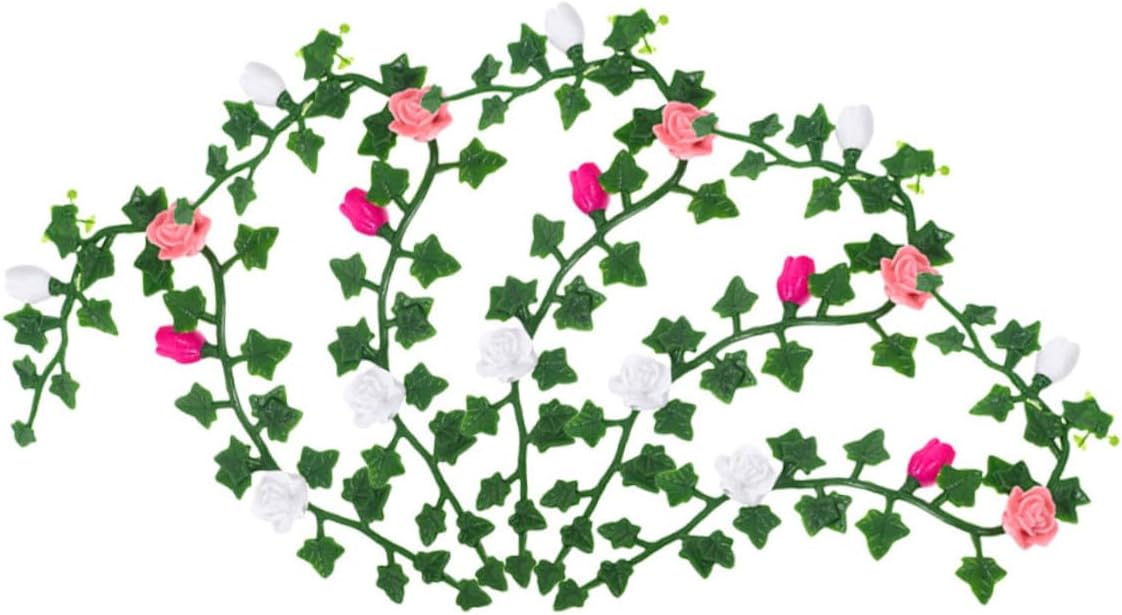 TOYANDONA 5pcs Doll House Decorative Scenery Flowers Simulation Ornament Doll House Accessories