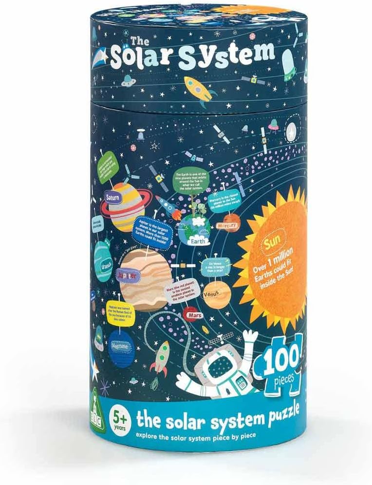 Early Learning Centre Solar System Puzzle for Children 5 Years and Up - Planets, Rockets, Stars Kids Toy - ELC Toddler Learning Jigsaw