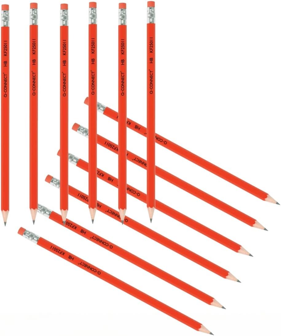 Q-Connect HB Rubber Tipped Office Pencil (12 Pack)