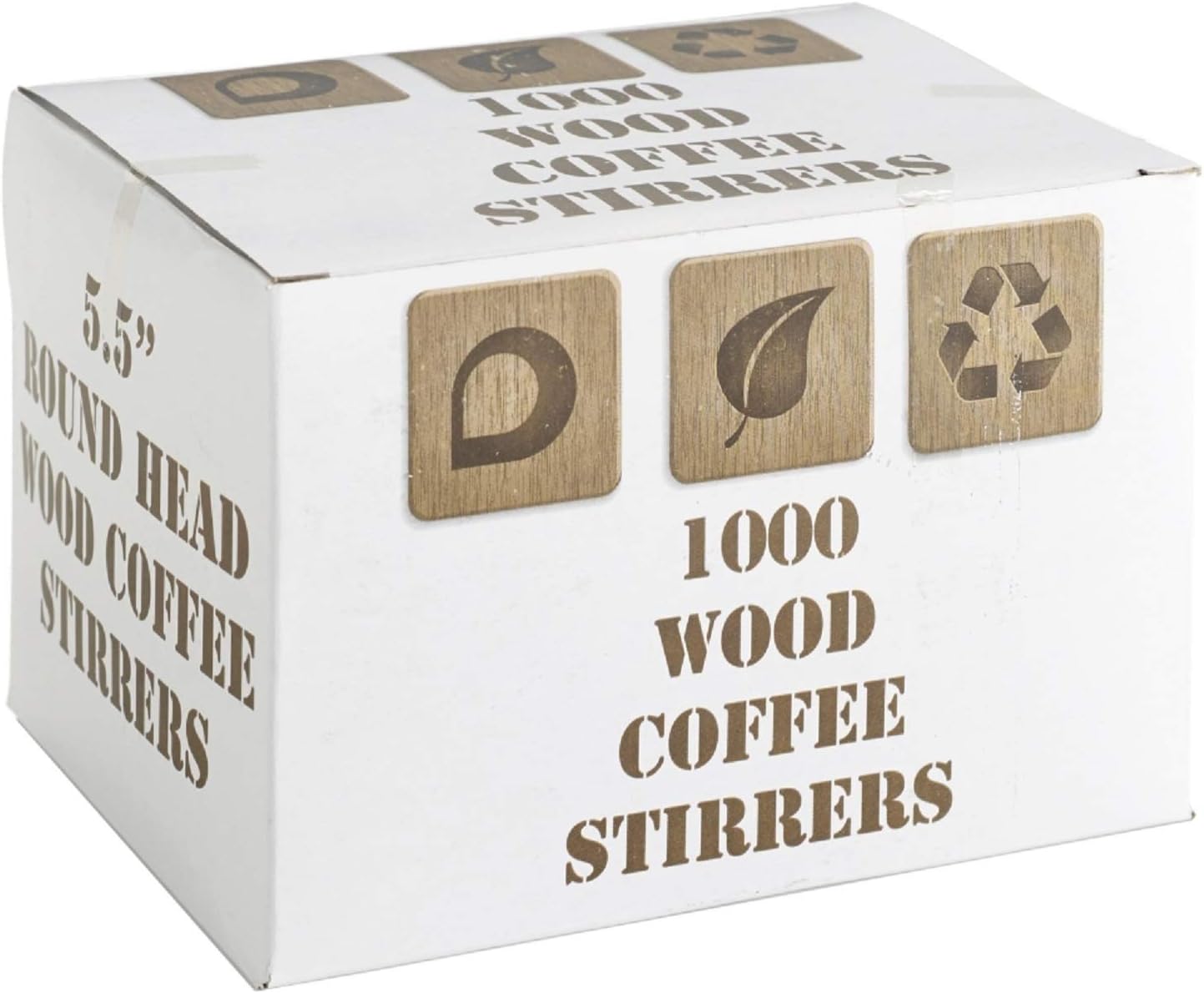 Wooden Coffee Stirrers 1000 pcs – 5.5 inch (140mm)