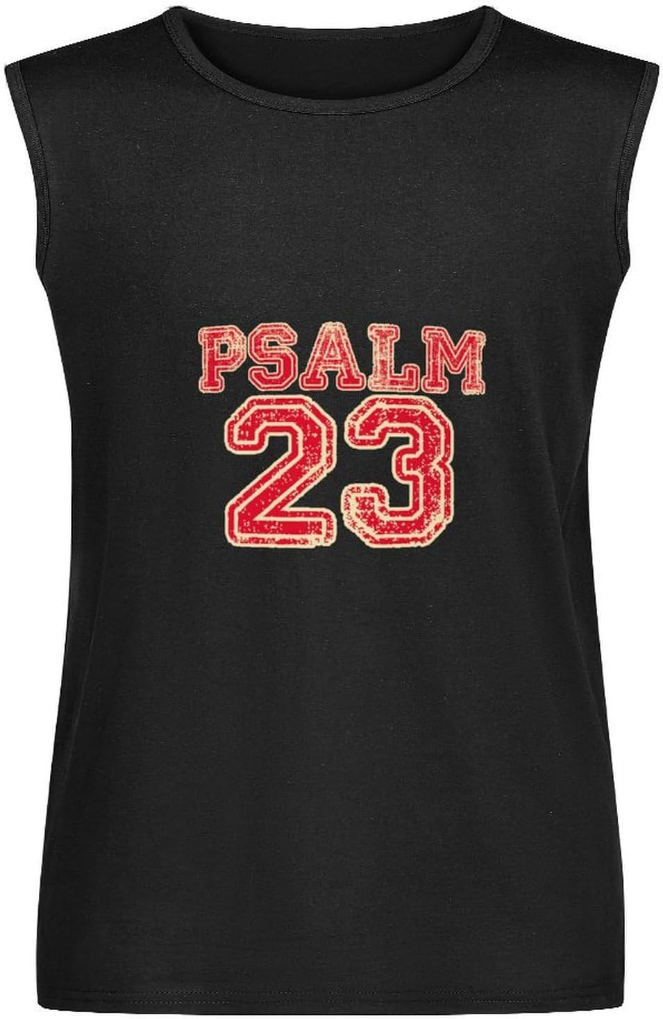 Men's Vest TankPsalm 23 Hope Faith Love Religion Savior Jesus Bible T Shirt for Men's Sleeveless T Shirt Casual Tops Clothing