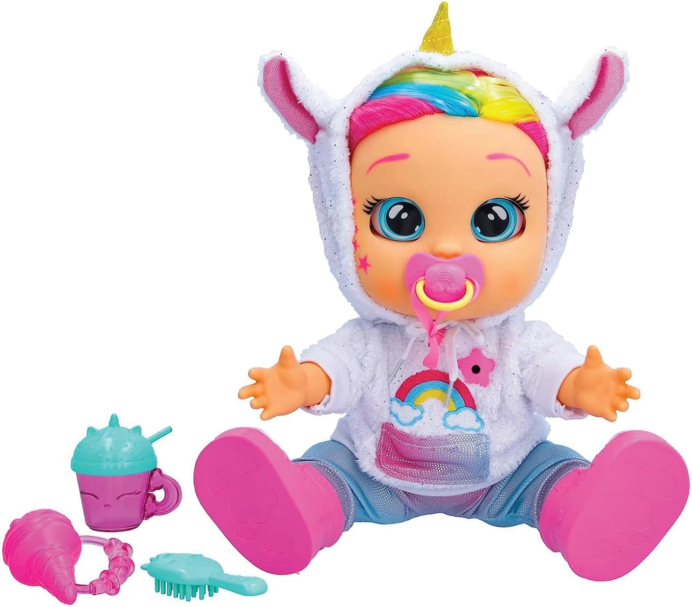 Cry Babies First Emotions Dreamy Interactive Baby Doll with 65+ Emotions and Baby Sounds, Girls & Kids Age 3+, Multi
