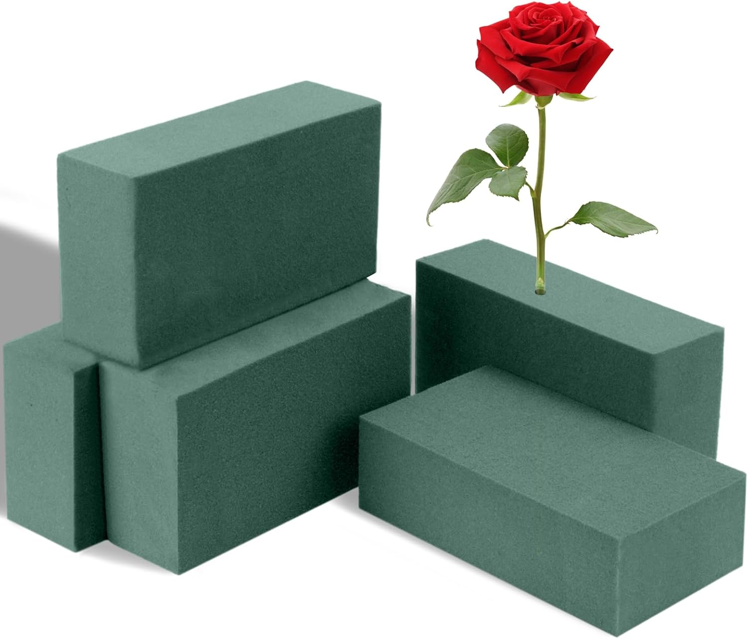 6 Pcs Floral Foam Blocks 5.5x3.1x1.7in Florist Foam for Flower Arrangements