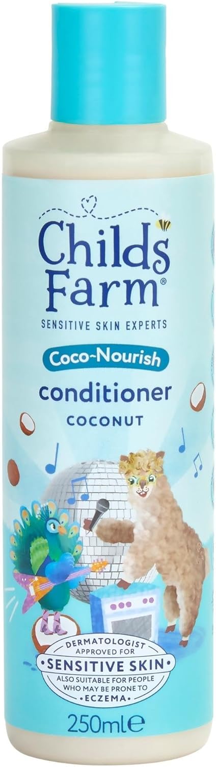 Childs Farm Kids Coco-Nourish Conditioner Organic Coconut Dry, Curly & Coily Hair Conditions & Nourishes, 250ml