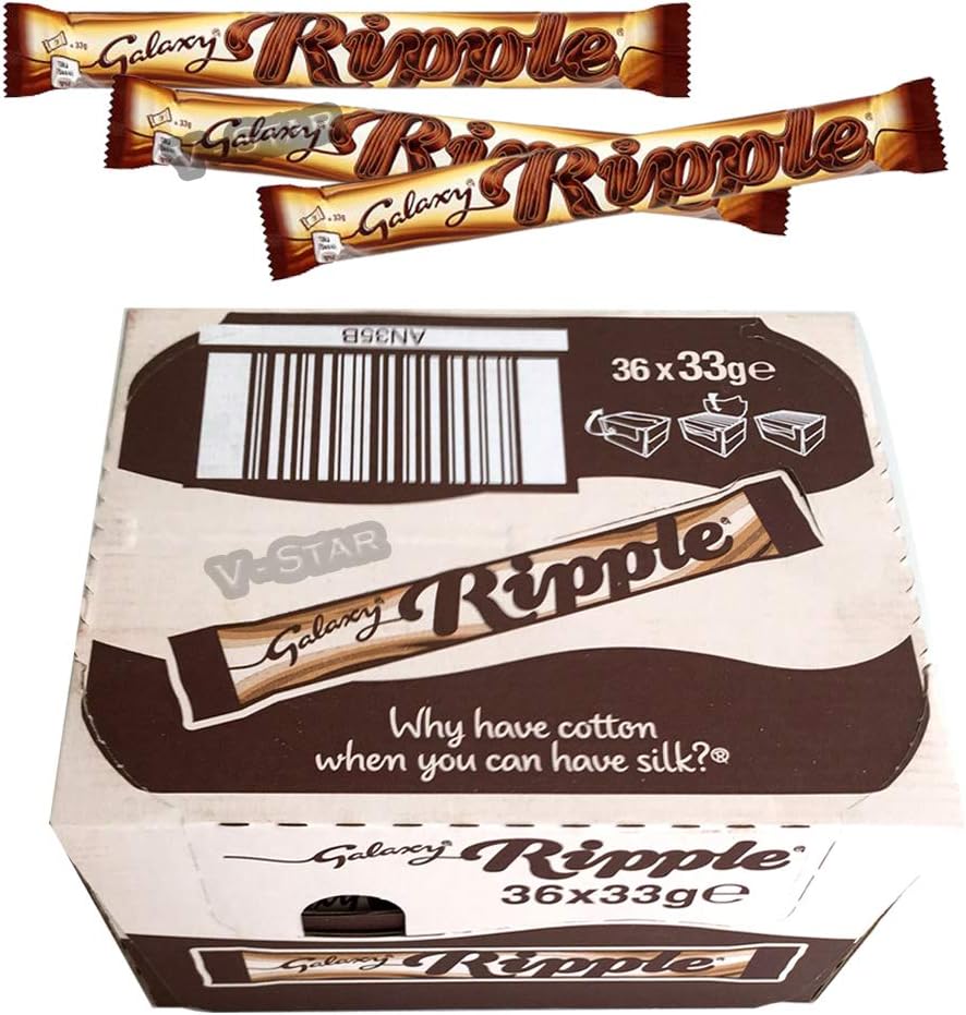 GALAXY Ripple Smooth Milk Chocolate BAR 33G X 36 Full Box