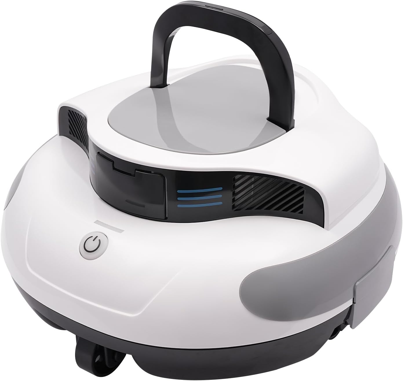 Cordless Robotic Pool Vacuum, Robotic Pool Cleaner for above Ground/In-ground Pools, Wireless Wall Climbing Pool Cleaning Robot, 5000mAh Battery Lasts 100 Mins, Self-Parking