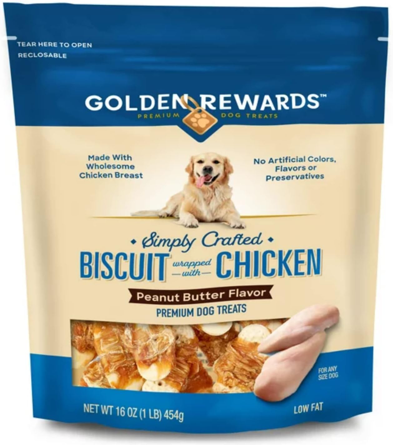 Vibrant Life Biscuit Wrapped with Chicken Dog Treats, NET WT 16 oz. (CPB16)
