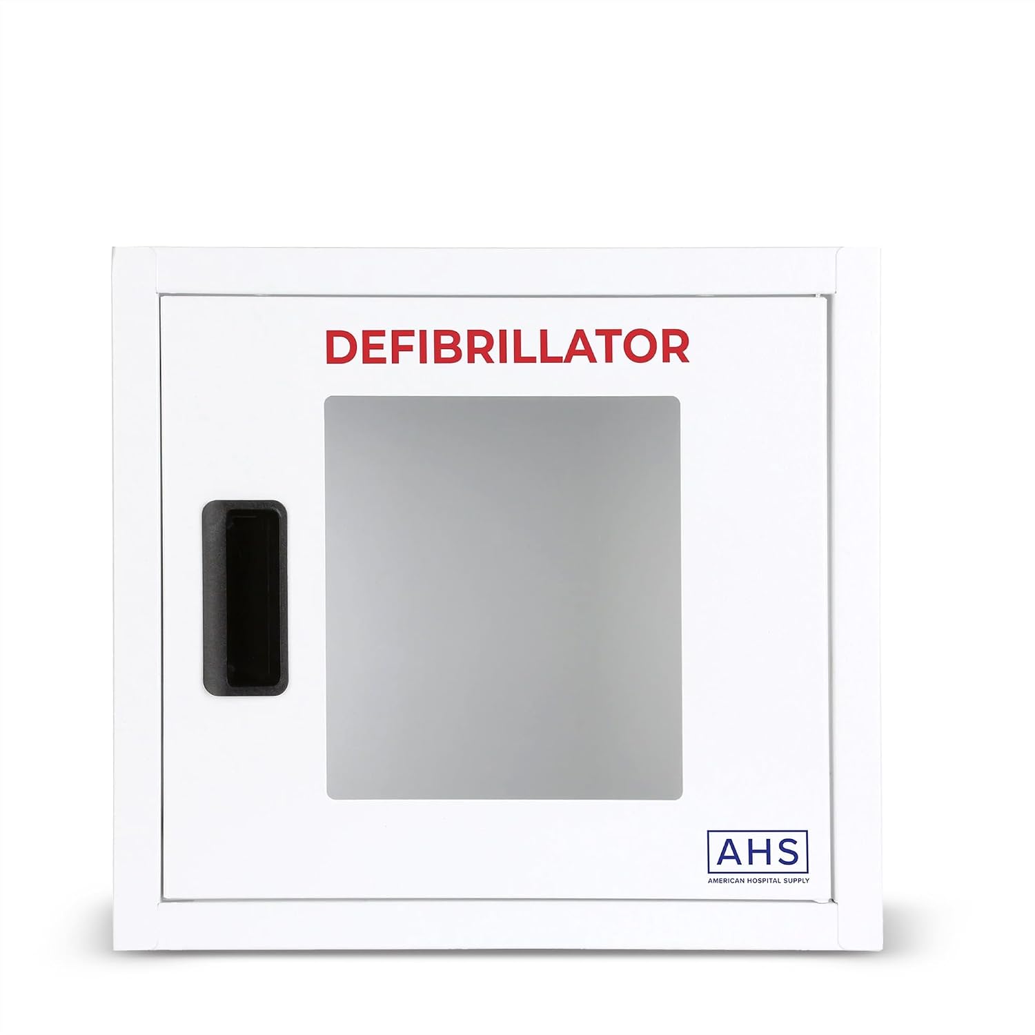 AMERICAN HOSPITAL SUPPLY AED Steel Cabinet, Wall Mount, Alarmed Automated External Defibrillator Storage Cabinet - Large, fits Zoll and Cardiac Science AEDs