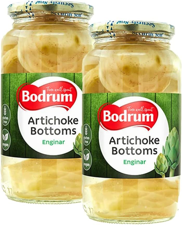 Bodrum Artichoke Bottoms | Enginar | Used as Dips, Pasta or Stir-Fry | Healthy Food | Best for Salad | High Fiber | 907G (Pack of 2)