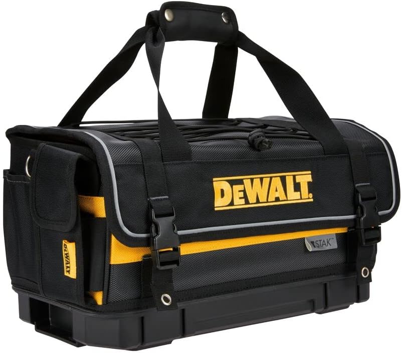 DEWALT TSTAK Tool Bag, 16-inch Durable Tote with Tool Organizer and Hard Bottom (DWST17623)