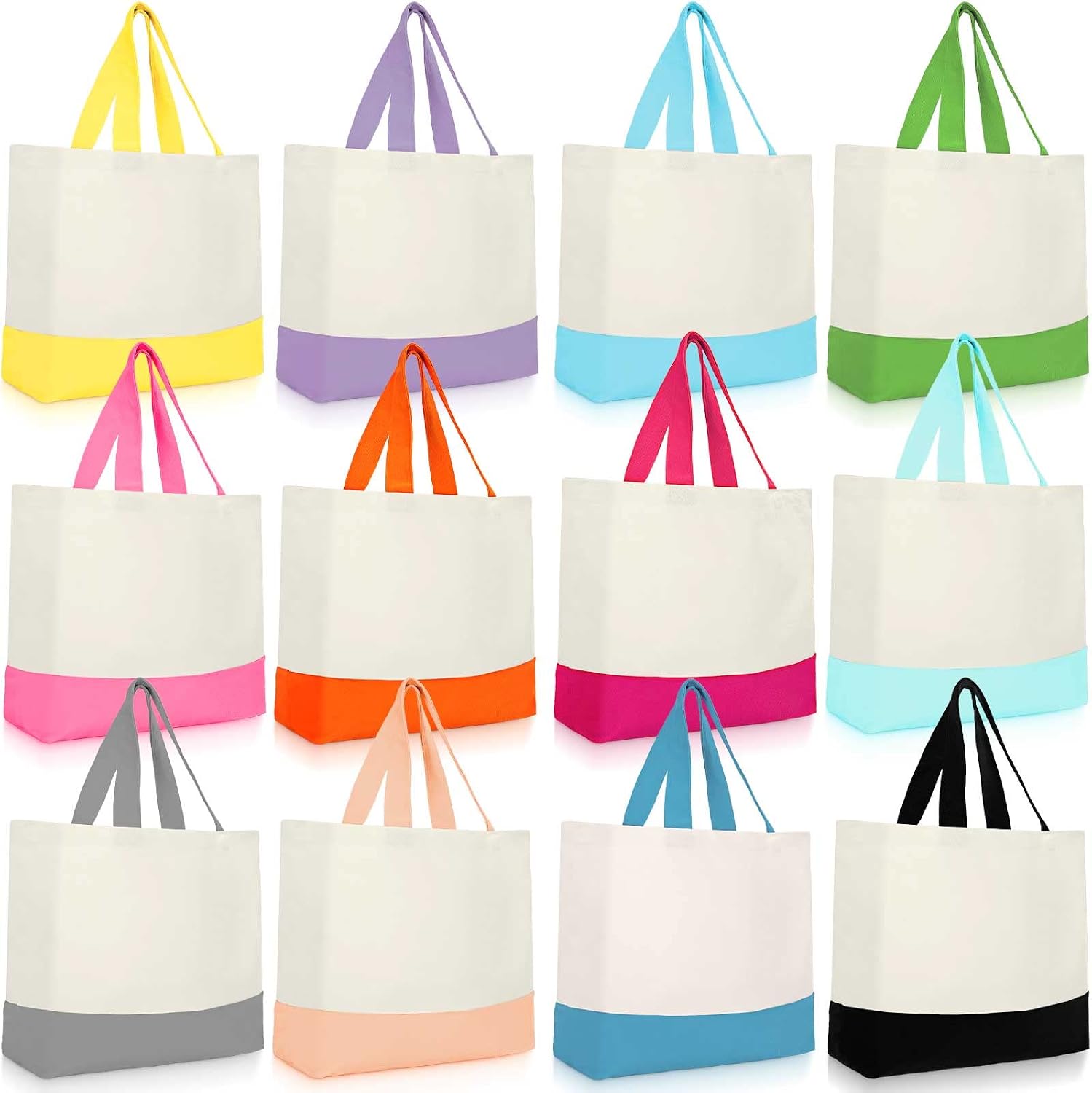 Epakh Canvas Tote Bags Bulk 18.5 x 15 In