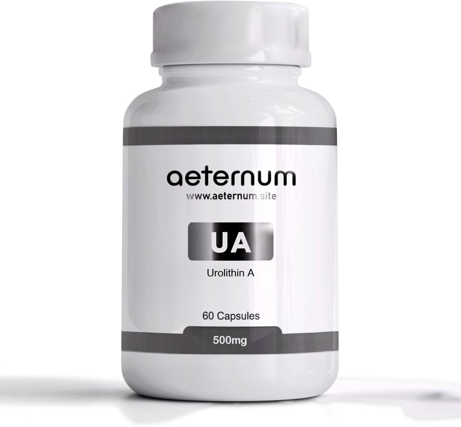 Aeternum Urolithin A Supplement - Pure Urolithin A Supports Energy, Muscle Strength, Mitochondrial Health - 500mg - 60 Capsules